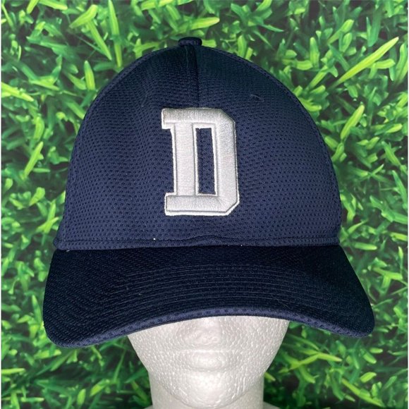 Dallas Cowboys NFL Football Fitted Cap Hat Large XL Flat Brim Navy Blue New Era - Picture 1 of 6